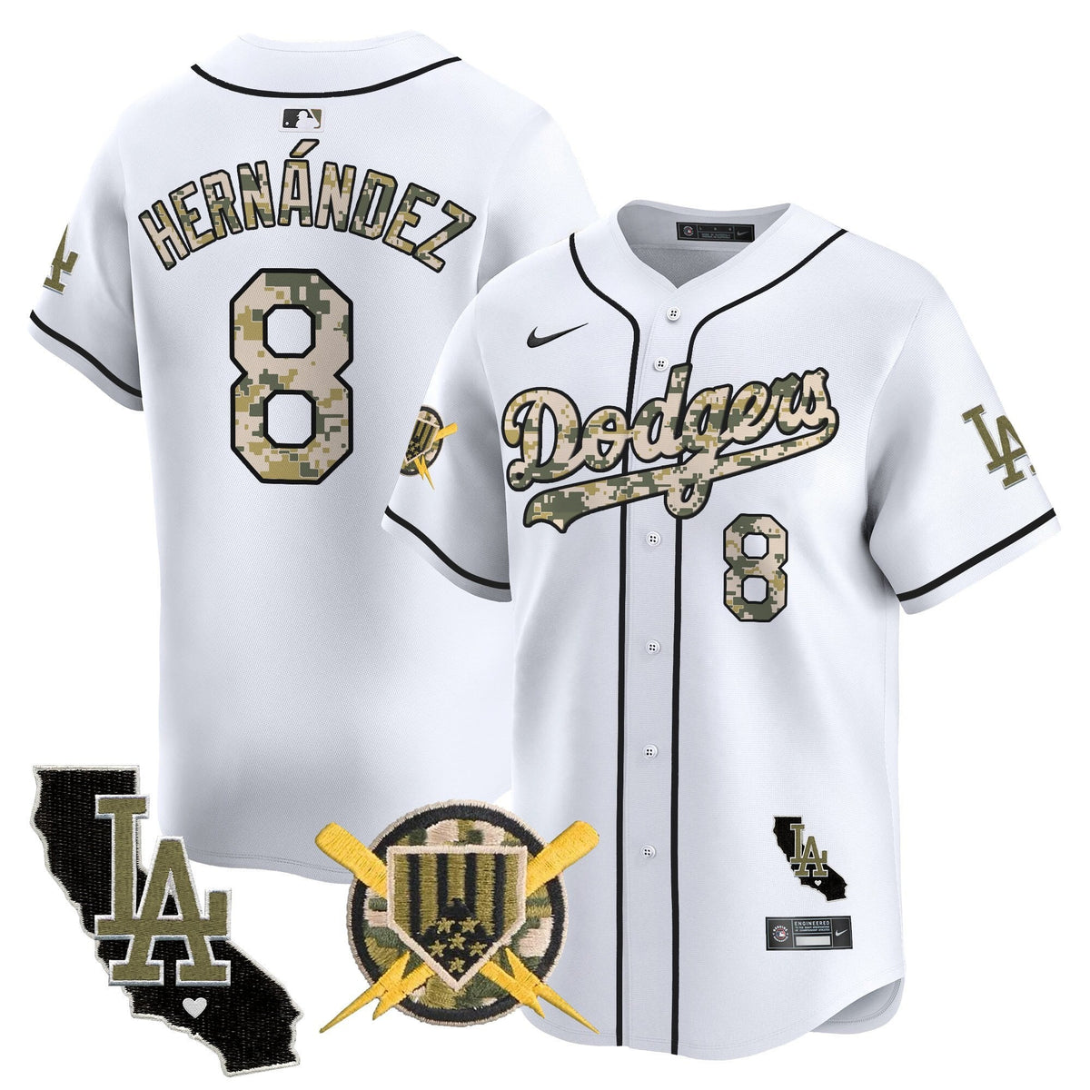 Dodgers Armed Forces Day Vapor Premier Limited Jersey - All Stitched