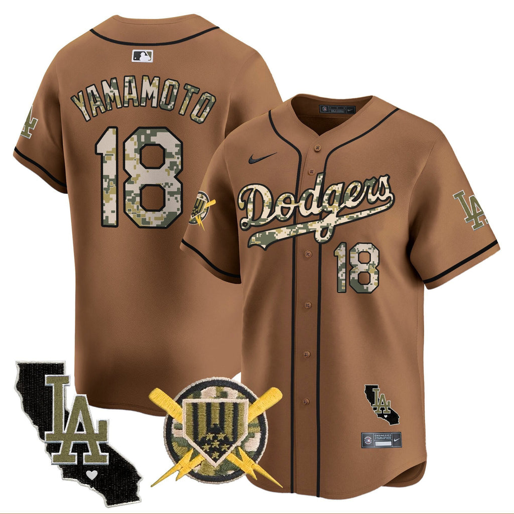 Dodgers Armed Forces Day Vapor Premier Limited Jersey - All Stitched