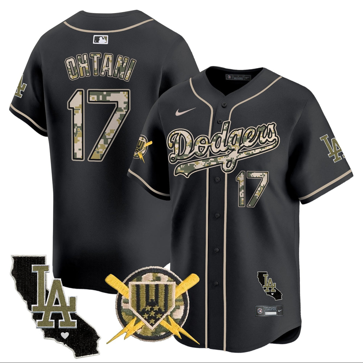 Dodgers Armed Forces Day Vapor Premier Limited Jersey - All Stitched