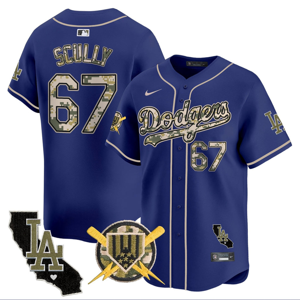 Dodgers Armed Forces Day Vapor Premier Limited Jersey - All Stitched