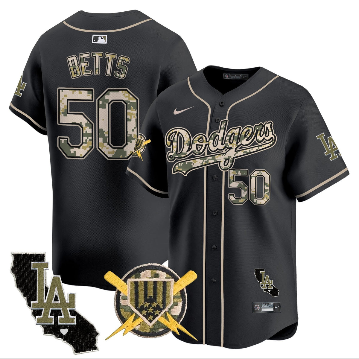 Dodgers Armed Forces Day Vapor Premier Limited Jersey - All Stitched