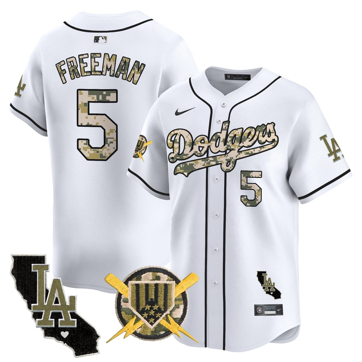 Dodgers Armed Forces Day Vapor Premier Limited Jersey - All Stitched