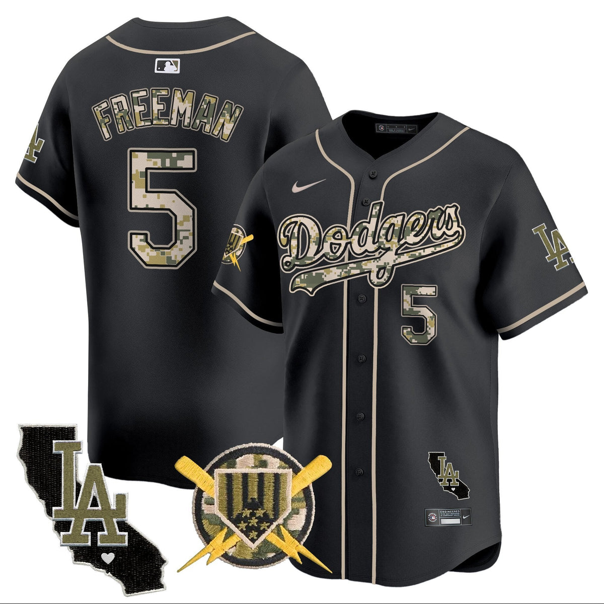 Dodgers Armed Forces Day Vapor Premier Limited Jersey - All Stitched