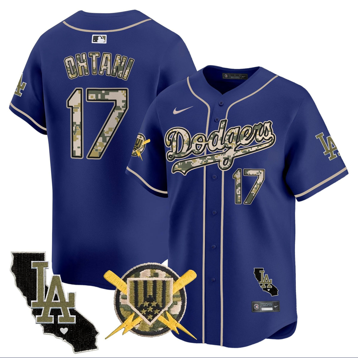 Dodgers Armed Forces Day Vapor Premier Limited Jersey - All Stitched