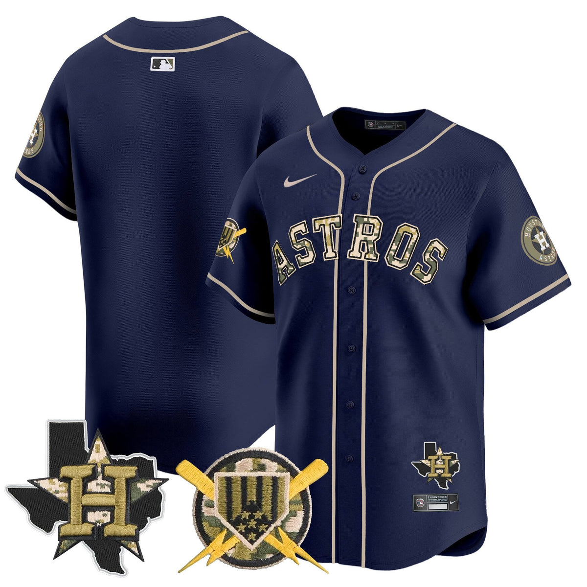 HOU Armed Forces Day Vapor Premier Limited Jersey V2 - Stitched