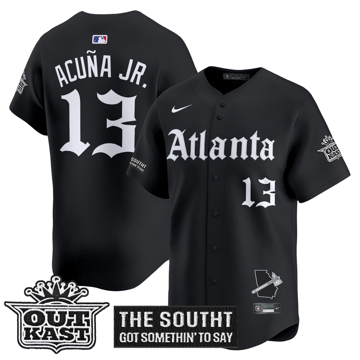 ATL 'Gothic South x Outkast Edition' Vapor Premier Limited Jersey - All Stitched