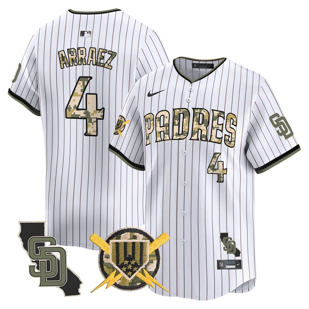 Padres Armed Forces Day Vapor Premier Limited Jersey - All Stitched