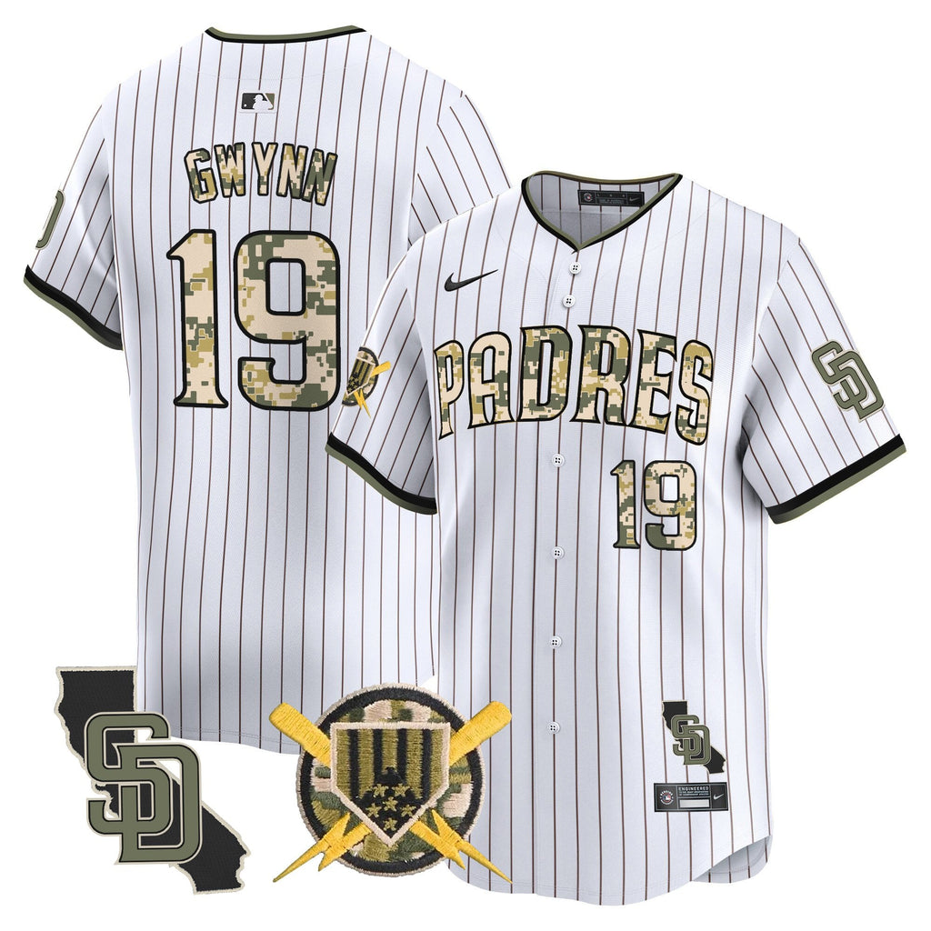 Padres Armed Forces Day Vapor Premier Limited Jersey - All Stitched