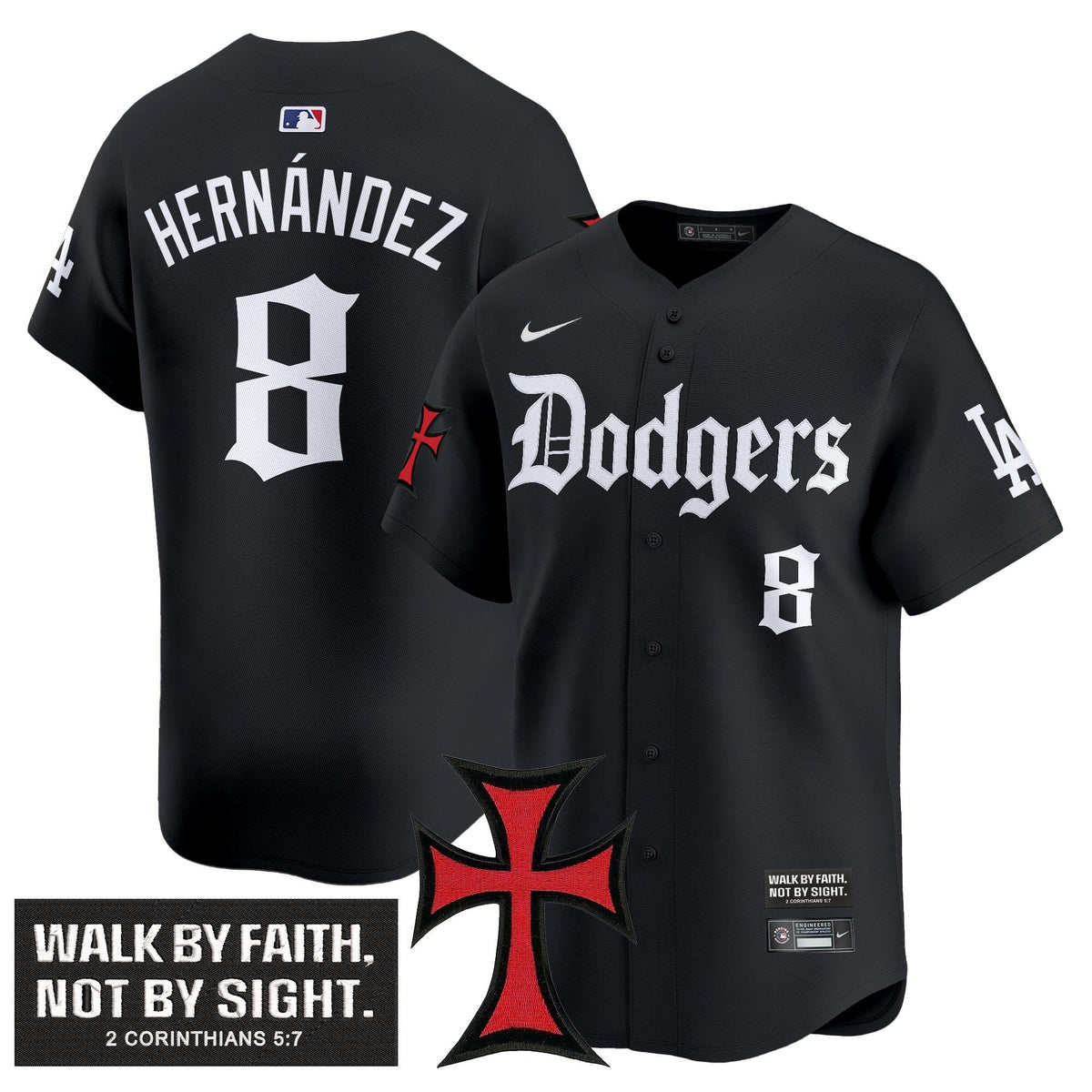 Dodgers 'Faith & Glory Edition' Vapor Premier Limited Jersey - All Stitched