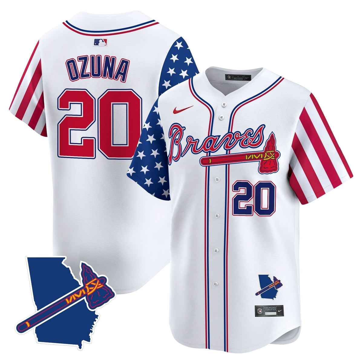 ATL 2025 Independence Day Vapor Premier Limited Jersey N1 - All Stitched