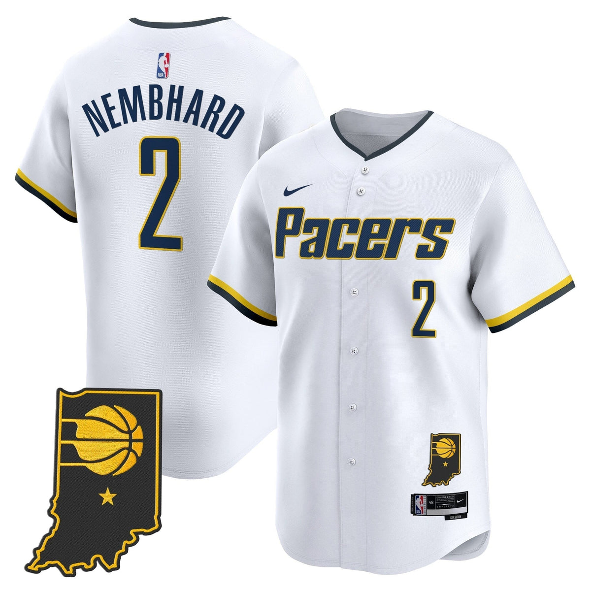 IND Vapor Baseball Jersey - All Stitched