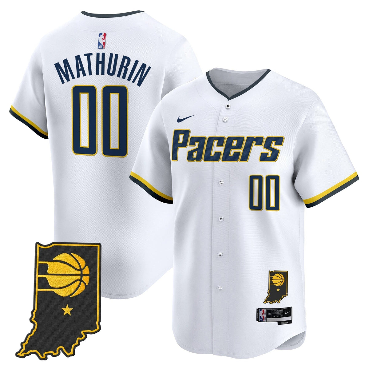 IND Vapor Baseball Jersey - All Stitched