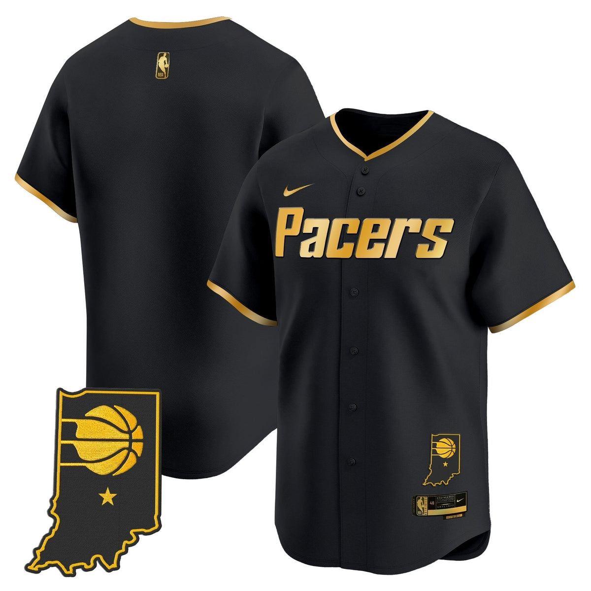 IND Vapor Baseball Jersey - All Stitched
