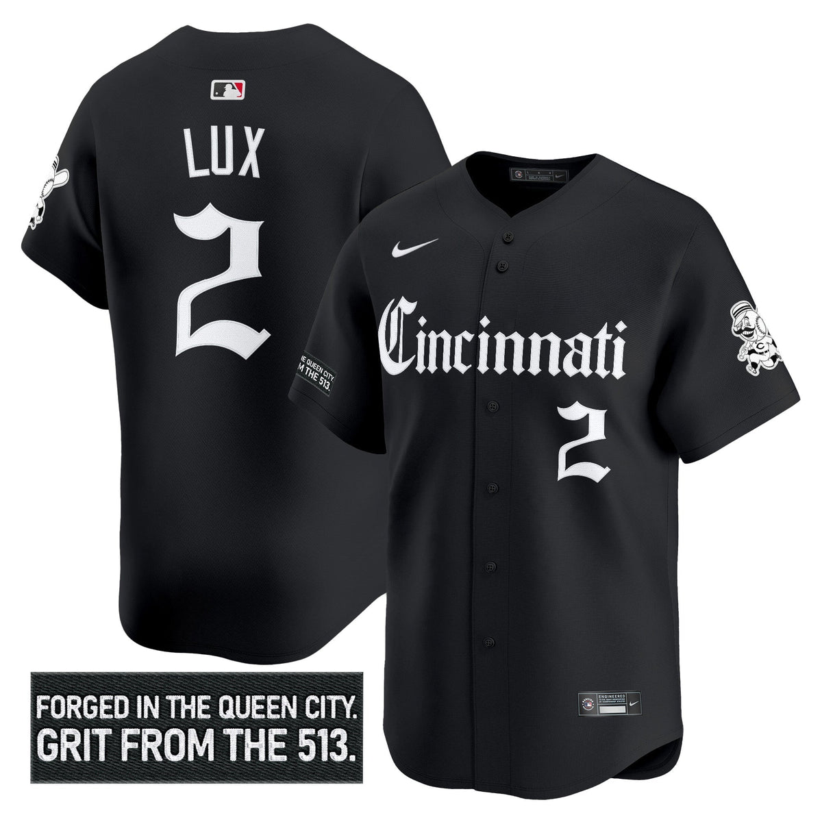CIN 'Gothic Queen City Edition' Vapor Premier Limited Men Jersey - All Stitched