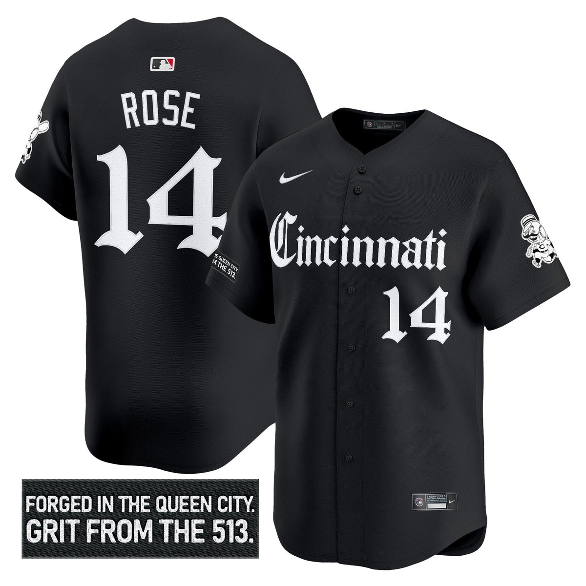 CIN 'Gothic Queen City Edition' Vapor Premier Limited Jersey - All Stitched