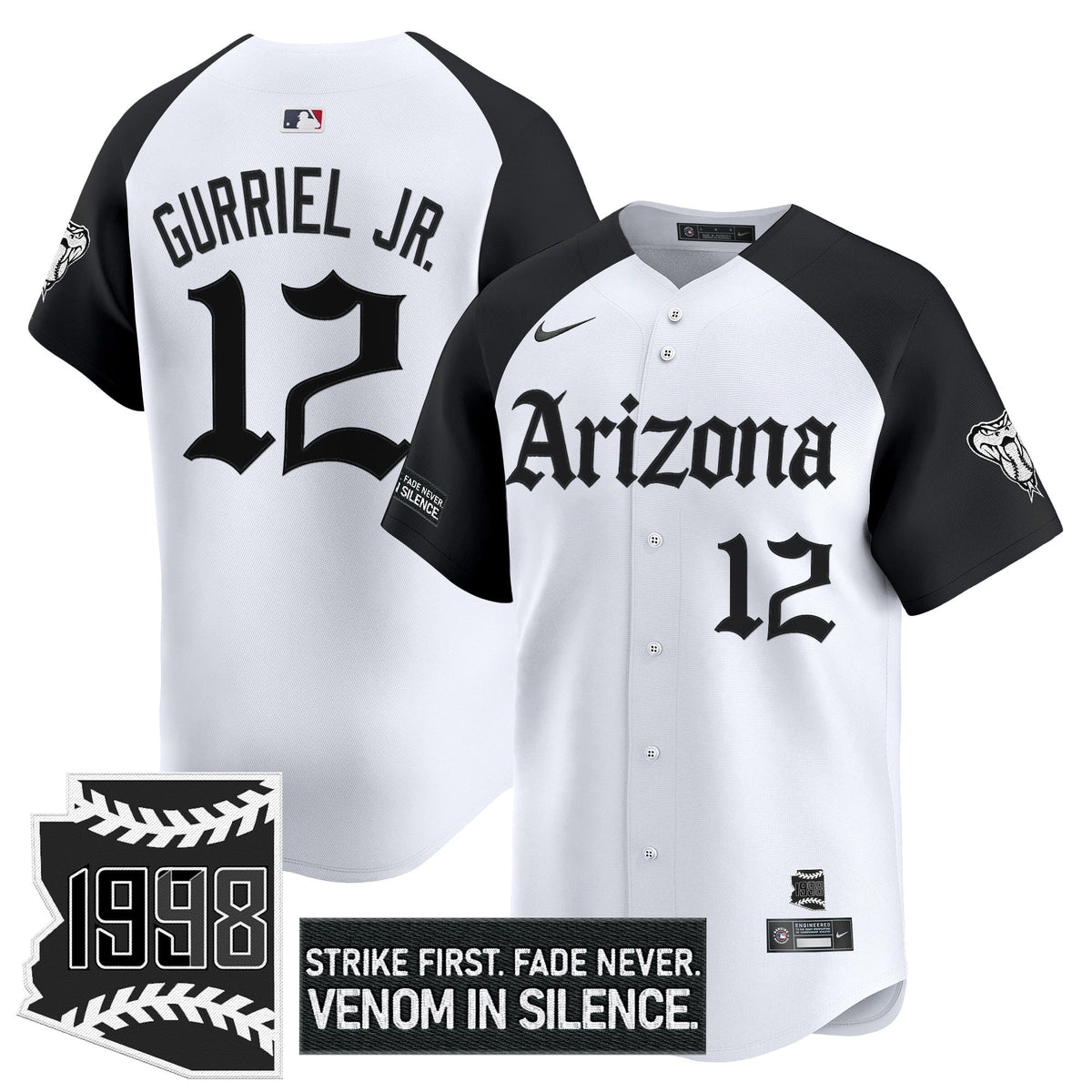 ARI 'Gothic Desert Fang Edition' Vapor Premier Limited Jersey - All Stitched