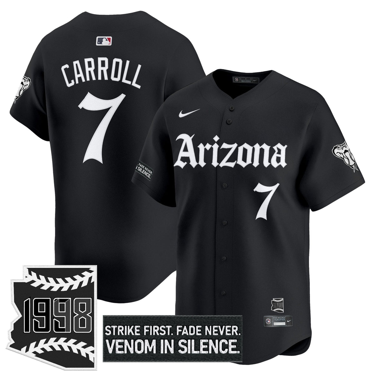 ARI 'Gothic Desert Fang Edition' Vapor Premier Limited Jersey - All Stitched