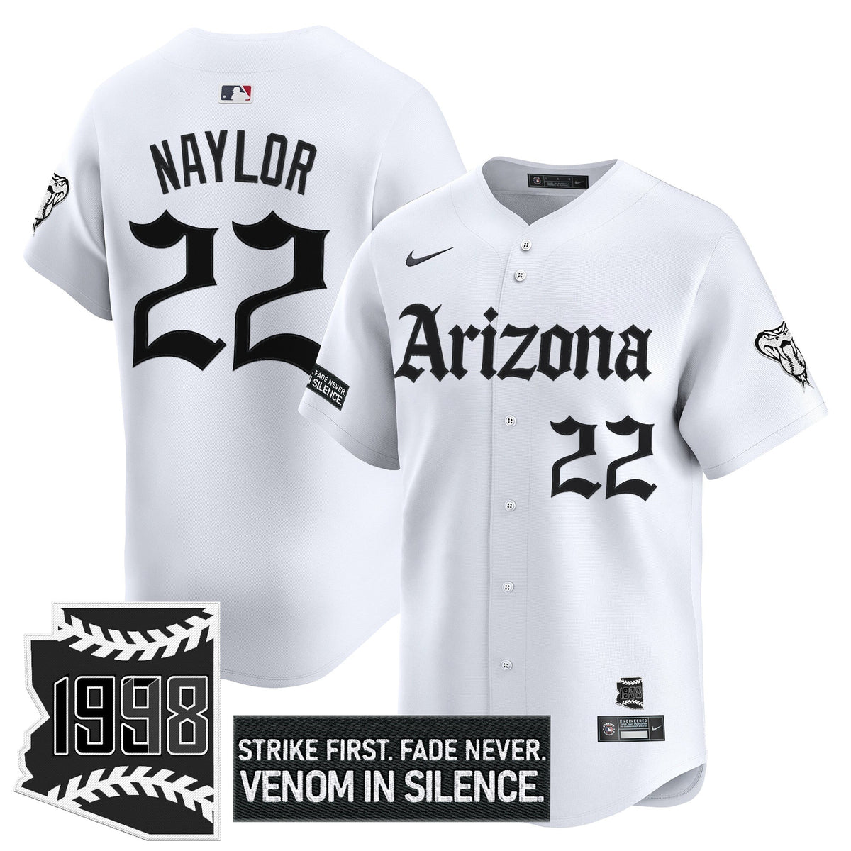 ARI 'Gothic Desert Fang Edition' Vapor Premier Limited Jersey - All Stitched