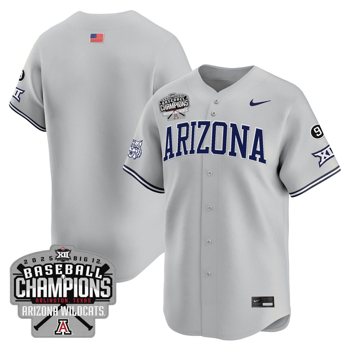 ARIZ 2025 Big 12 Champions Vapor Premier Limited Jersey - All Stitched