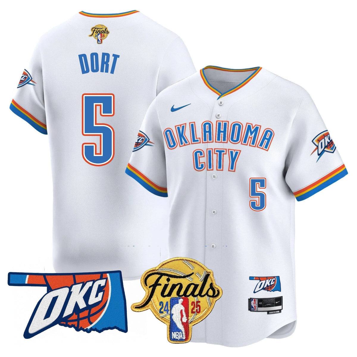 OKC Baseball Jersey - Final Patch - All Stitched