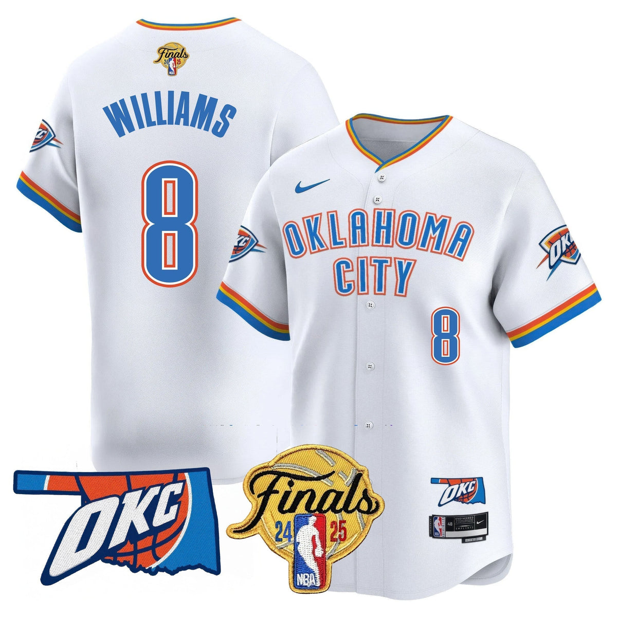 OKC Baseball Jersey - Final Patch - All Stitched