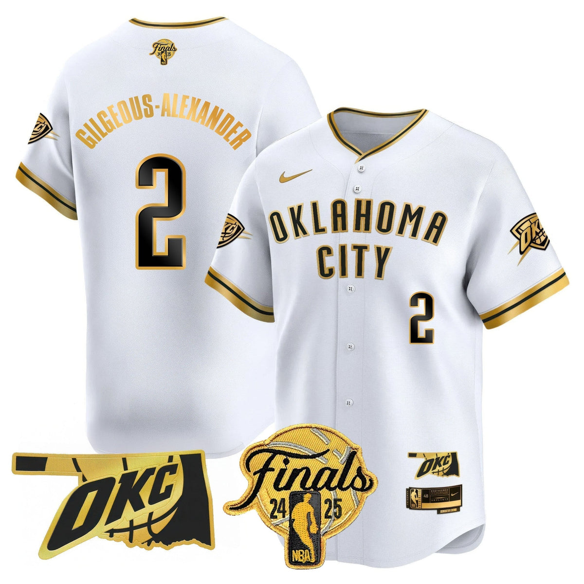 OKC Baseball Jersey - Final Patch - All Stitched