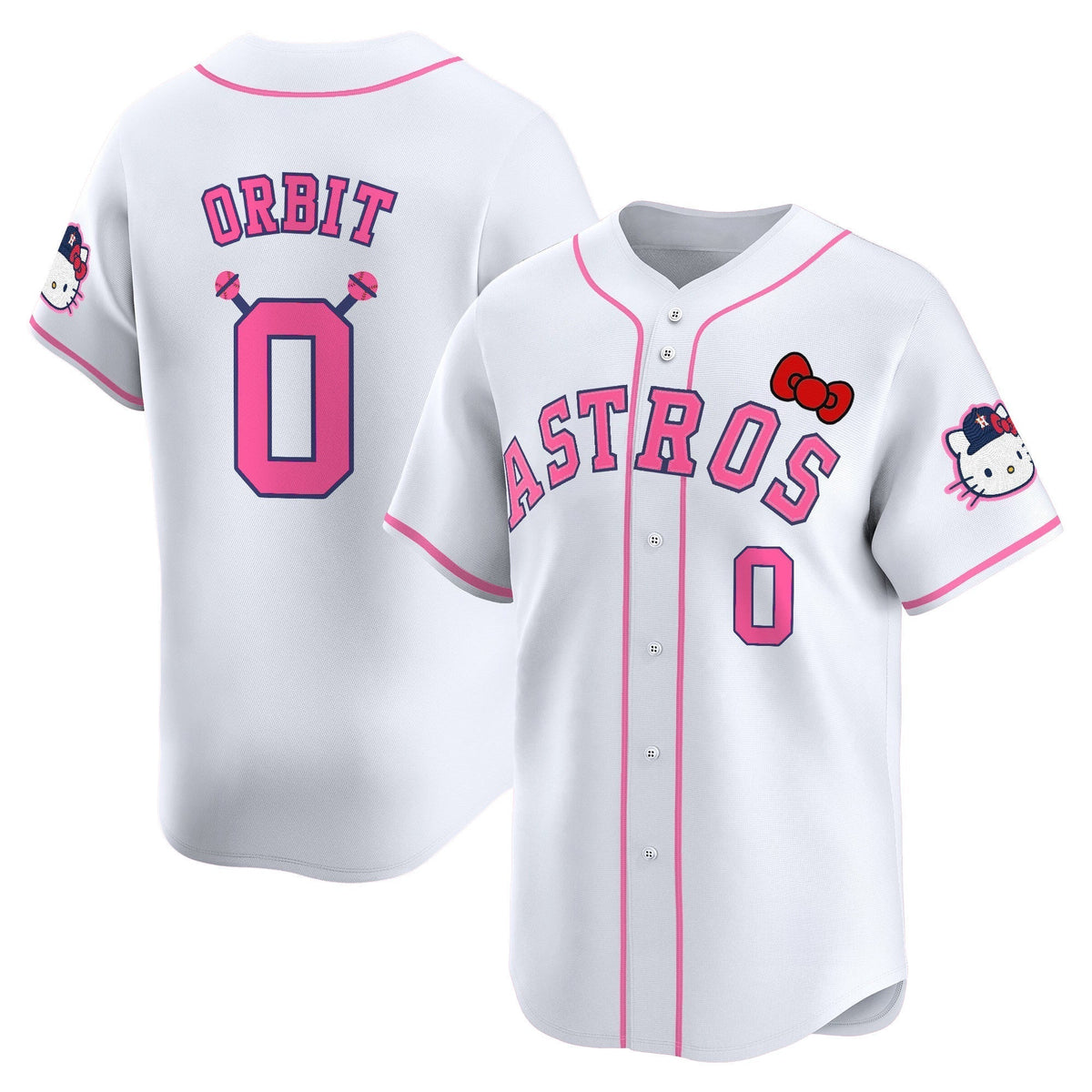 HOU Hello Kitty Vapor Premier Limited Jersey V2 - All Stitched