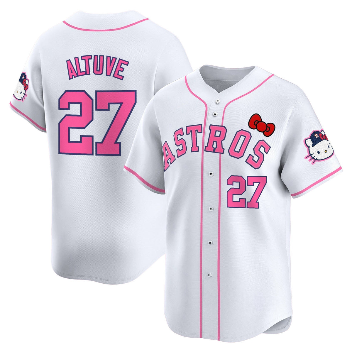 HOU Hello Kitty Vapor Premier Limited Jersey V2 - All Stitched