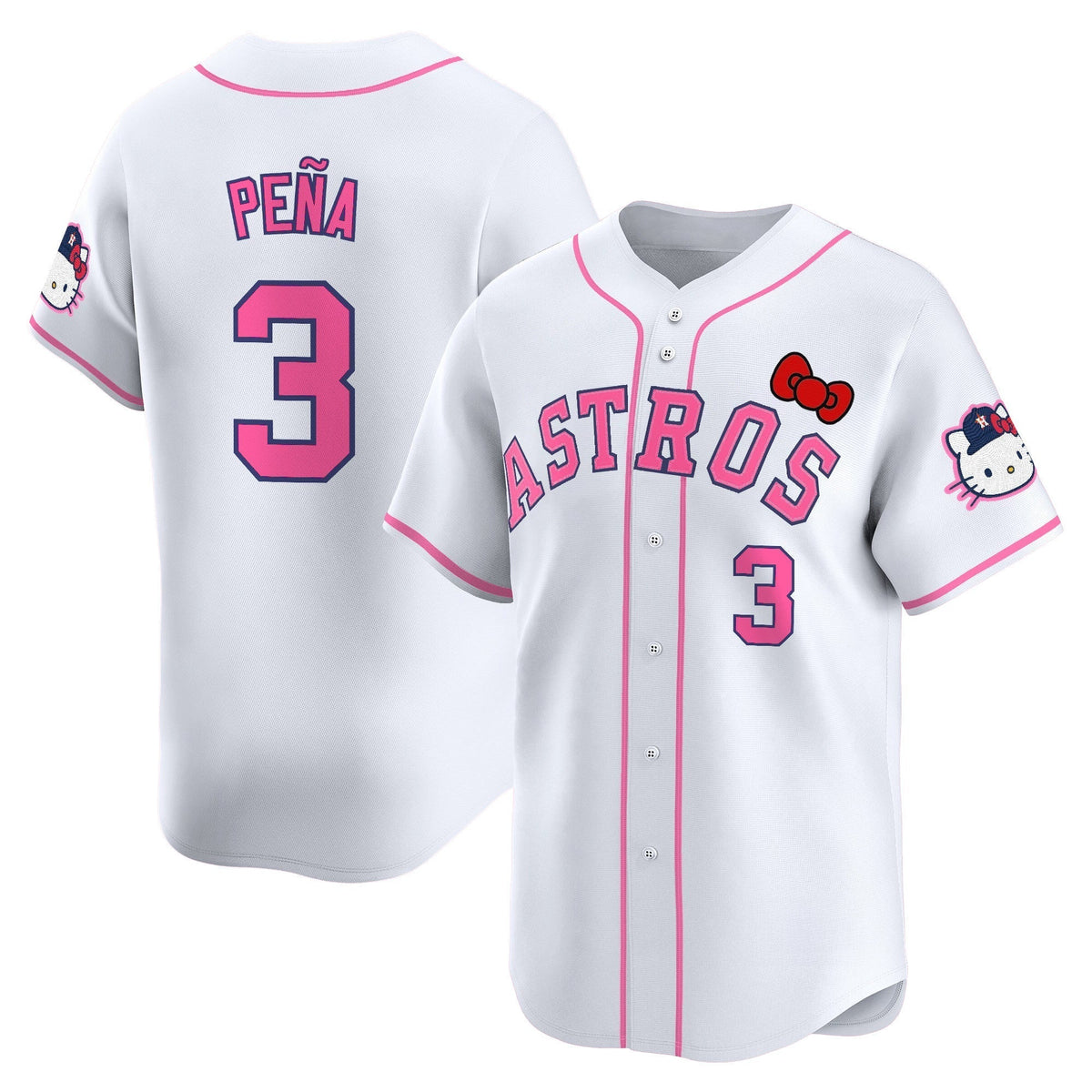 HOU Hello Kitty Vapor Premier Limited Jersey V2 - All Stitched