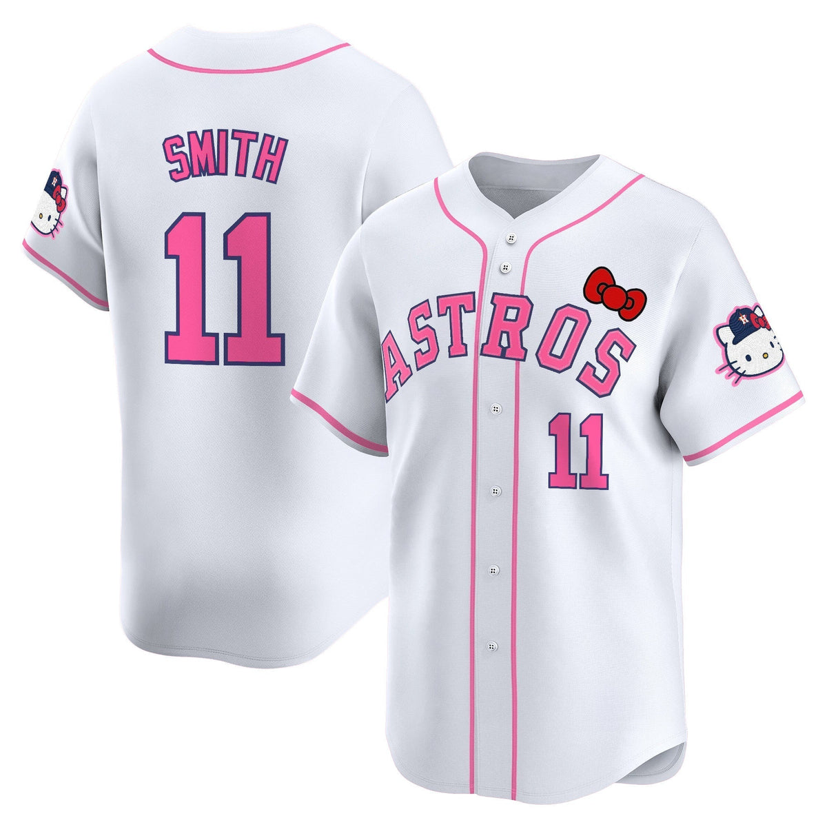 HOU Hello Kitty Vapor Premier Limited Jersey V2 - All Stitched