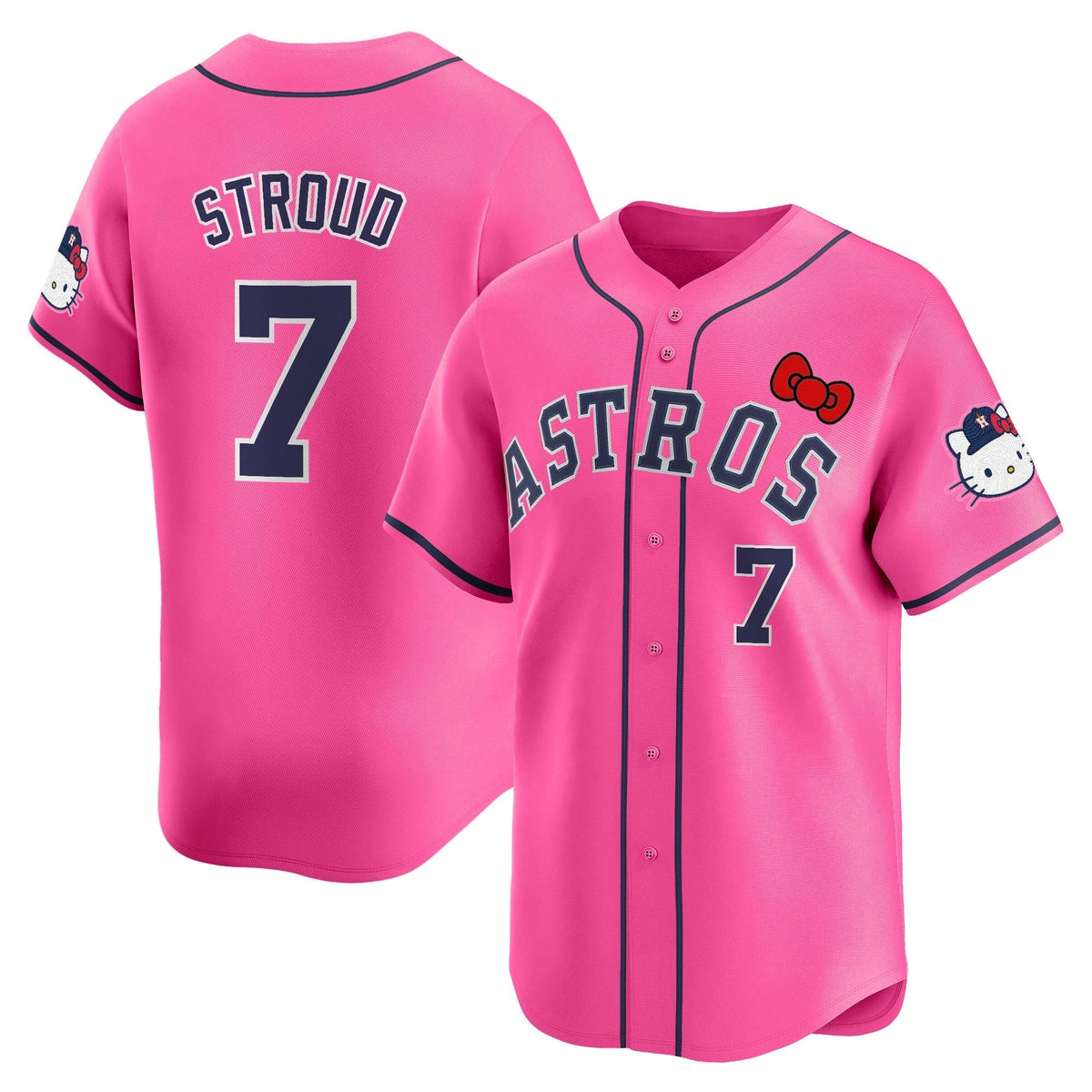 HOU Hello Kitty Vapor Premier Limited Men Jersey V2 - All Stitched