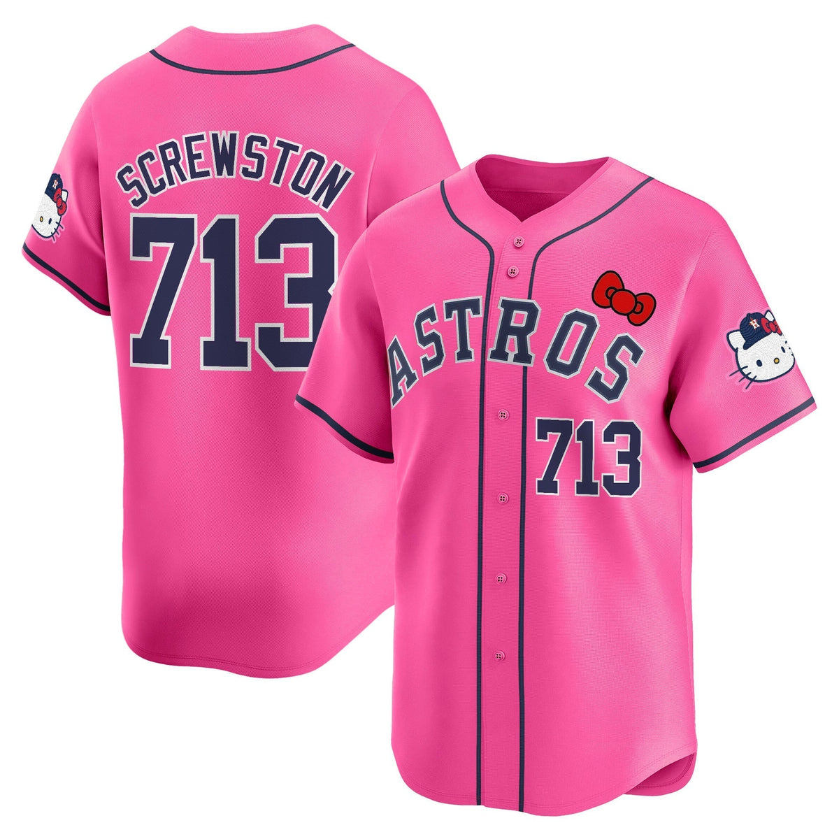 HOU Hello Kitty Vapor Premier Limited Men Jersey V2 - All Stitched