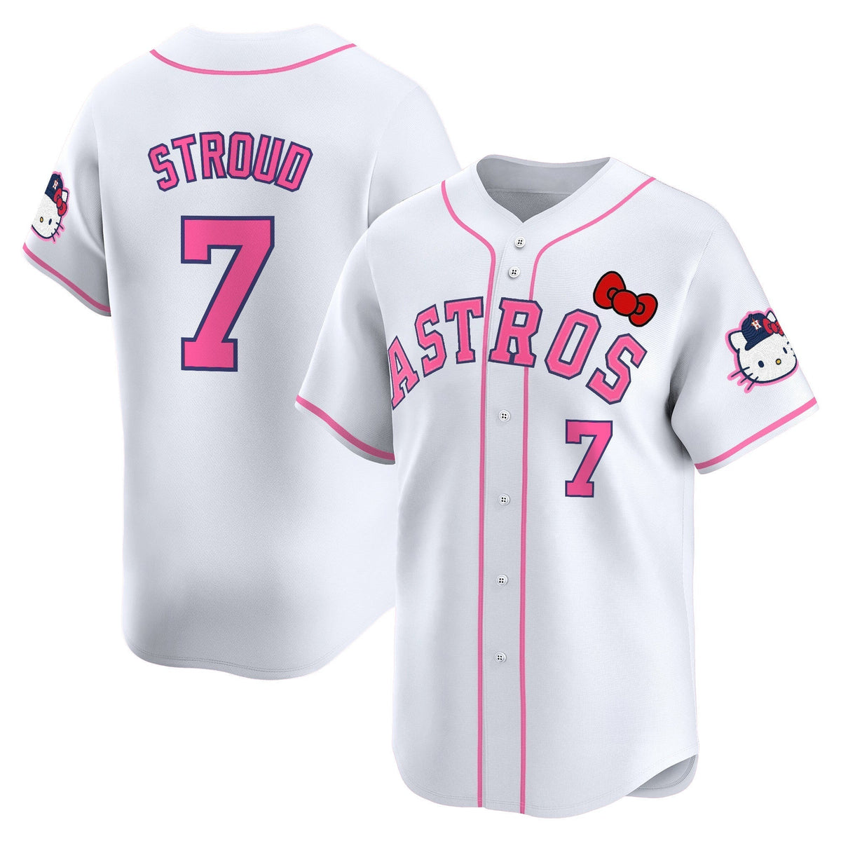HOU Hello Kitty Vapor Premier Limited Jersey V2 - All Stitched