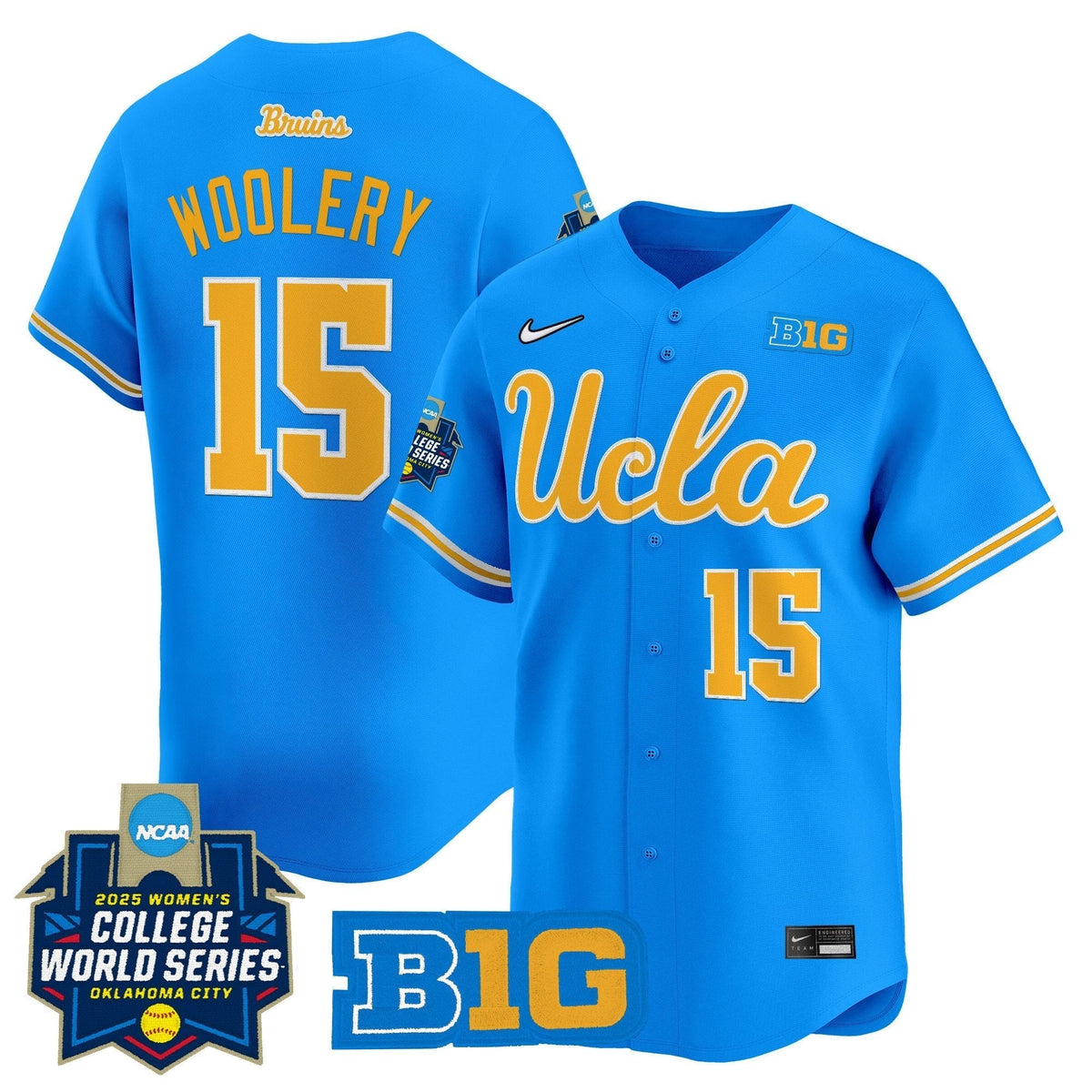 UCLA Softball 2025 World Series (WCWS) Vapor Premier Limited Jersey - All Stitched