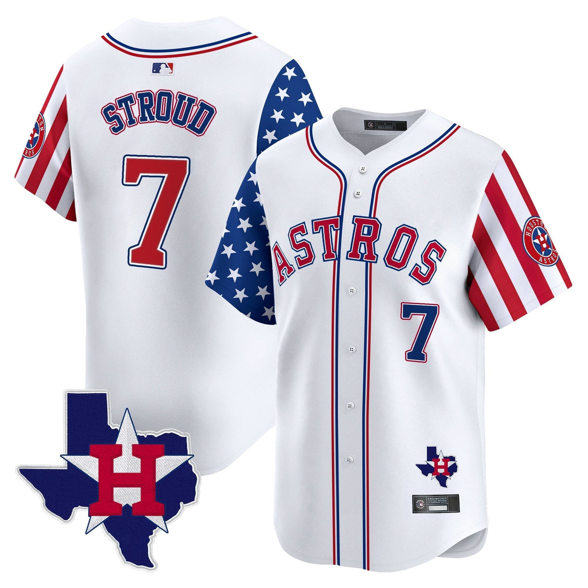 HOU 2025 Independence Day Vapor Premier Limited Men Jersey - All Stitched