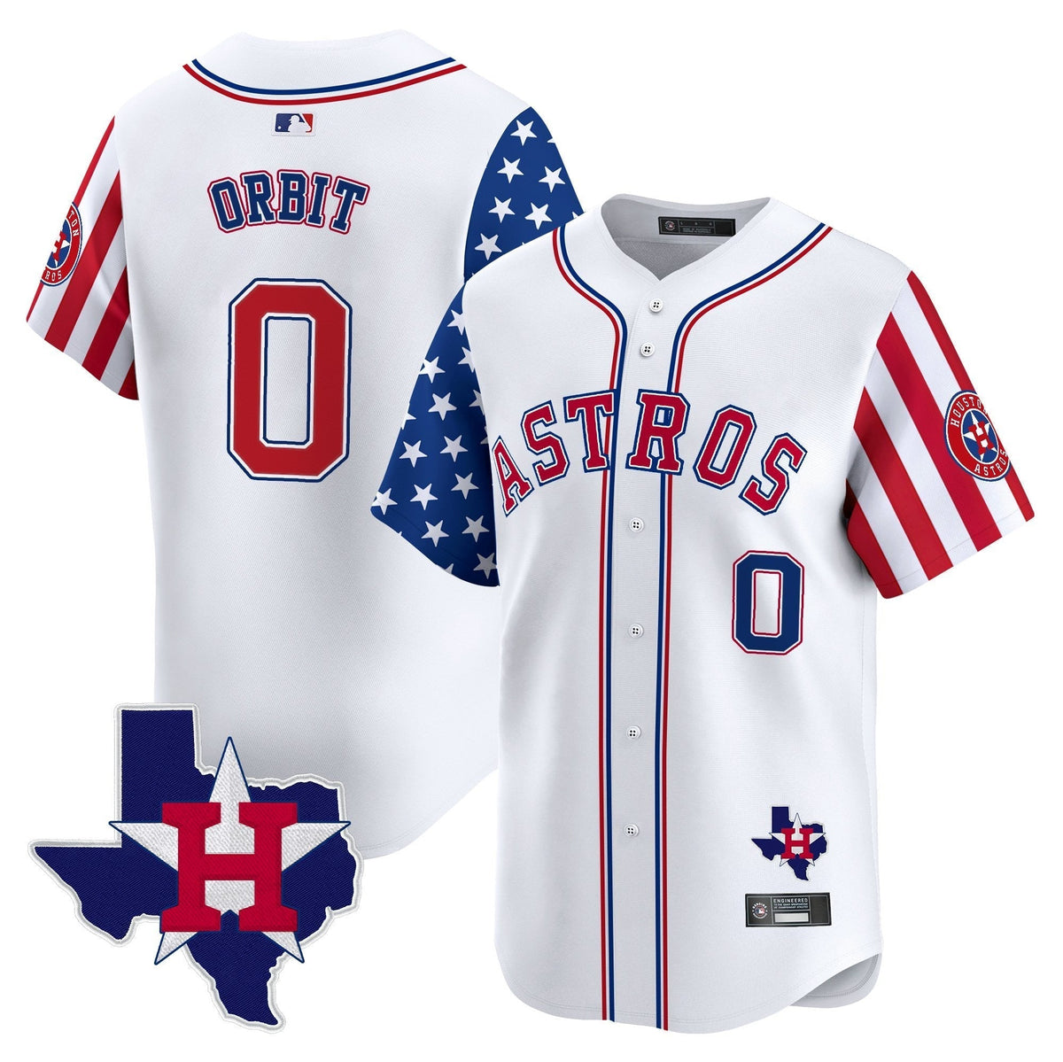 HOU 2025 Independence Day Vapor Premier Limited Men Jersey - All Stitched