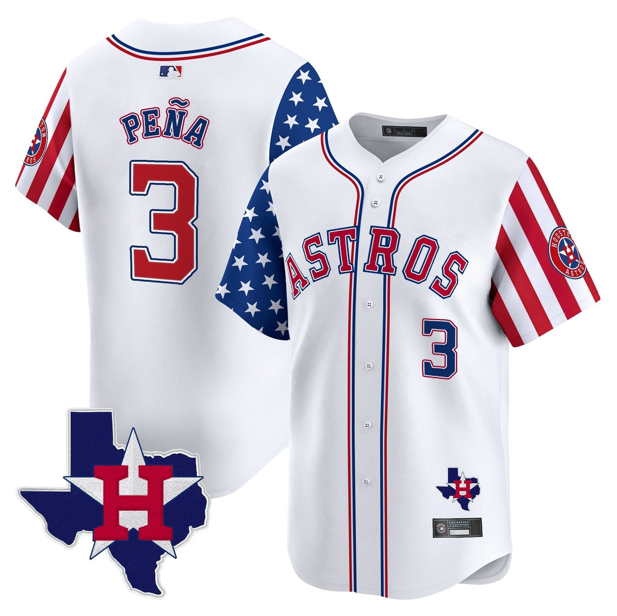 HOU 2025 Independence Day Vapor Premier Limited Men Jersey - All Stitched