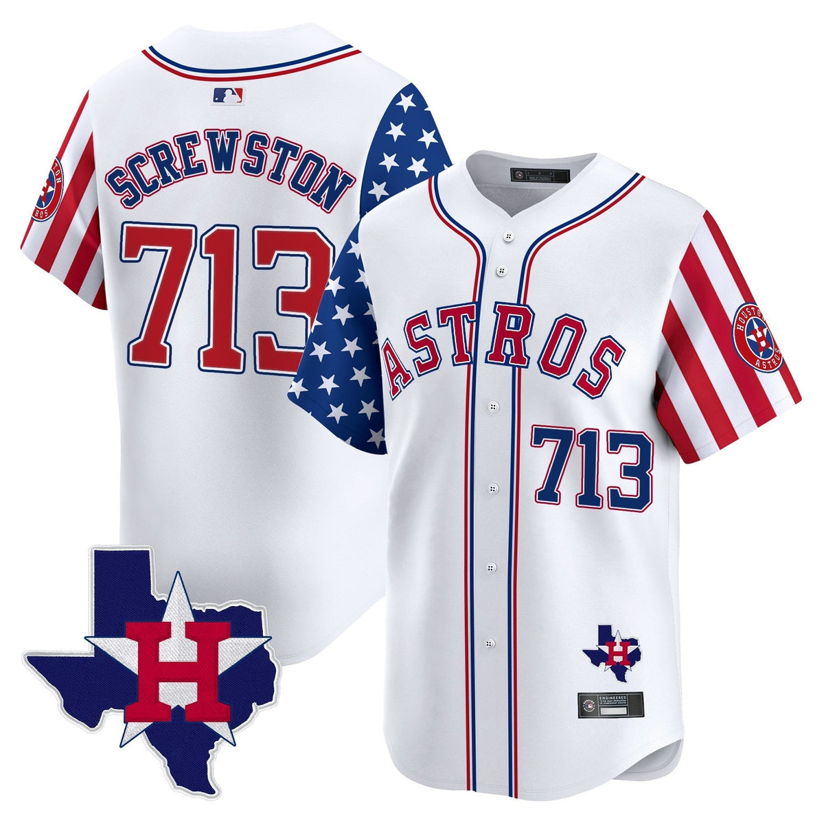HOU 2025 Independence Day Vapor Premier Limited Men Jersey - All Stitched