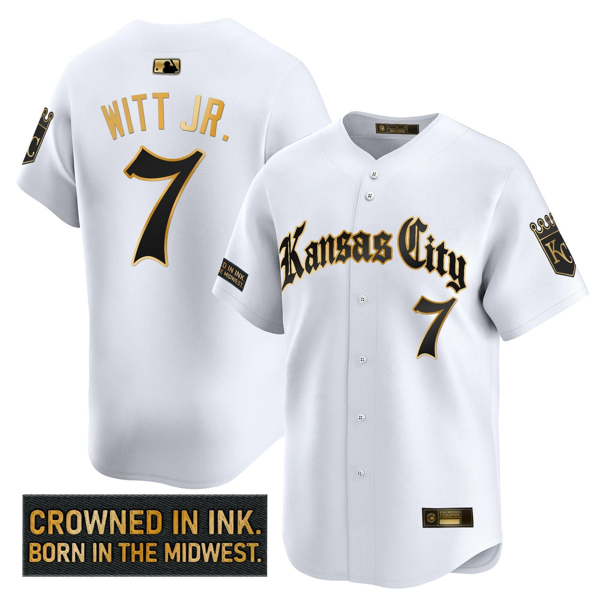 KC 'Gothic Crown Edition' Gold Vapor Premier Limited Jersey - Stitched