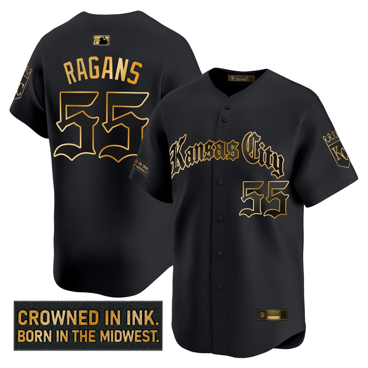 KC 'Gothic Crown Edition' Gold Vapor Premier Limited Jersey - Stitched