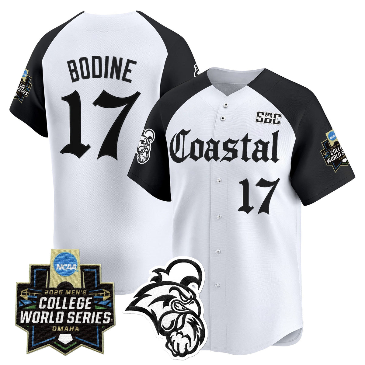 Coastal Carolina Chanticleers 2025 World Series 'Gothic Coastline Edition' Vapor Premier Limited Jersey - Stitched