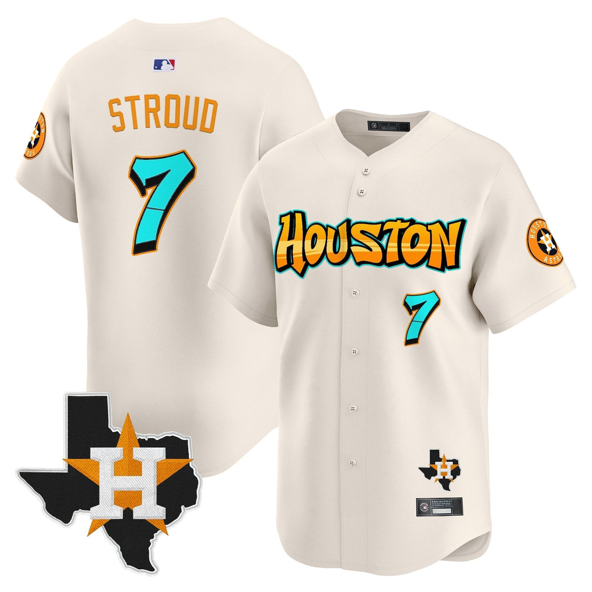 HOU 'Graffiti H-Town Edition' Vapor Premier Limited Jersey - Stitched