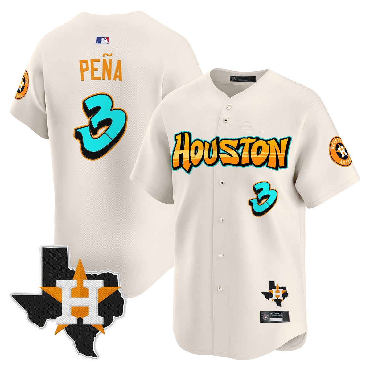 HOU 'Graffiti H-Town Edition' Vapor Premier Limited Jersey - Stitched