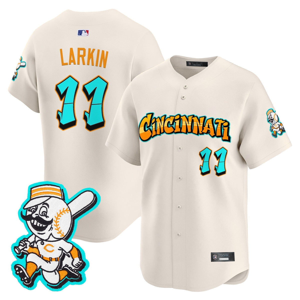 CIN 'Graffiti Queen City Edition' Vapor Premier Limited Jersey - Stitched