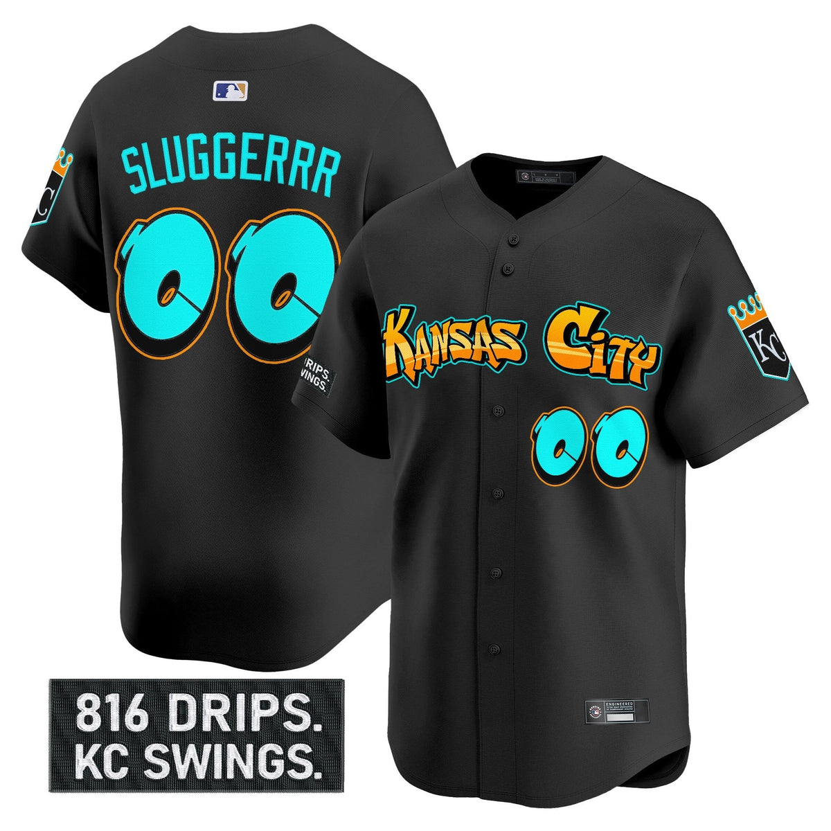 KC 'Graffiti Crown Drop Edition' Vapor Premier Limited Jersey - Stitched