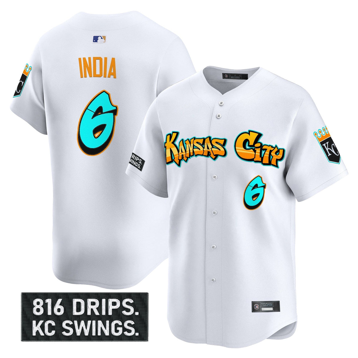 KC 'Graffiti Crown Drop Edition' Vapor Premier Limited Jersey - Stitched
