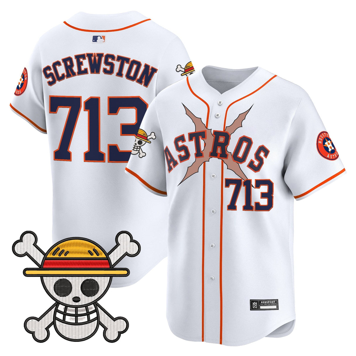 HOU x One Piece 2025 Vapor Premier Limited Jersey - Stitched