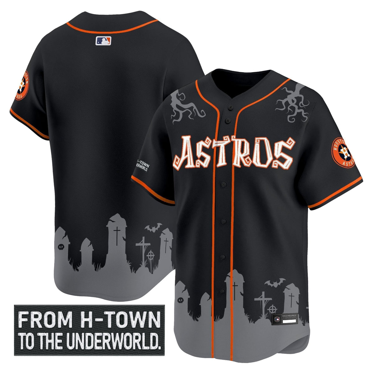 HOU 'Halloween Shadows Edition' Vapor Premier Limited Men Jersey - Stitched