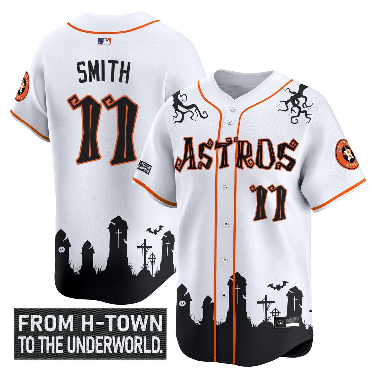HOU 'Halloween Shadows Edition' Vapor Premier Limited Jersey - Stitched