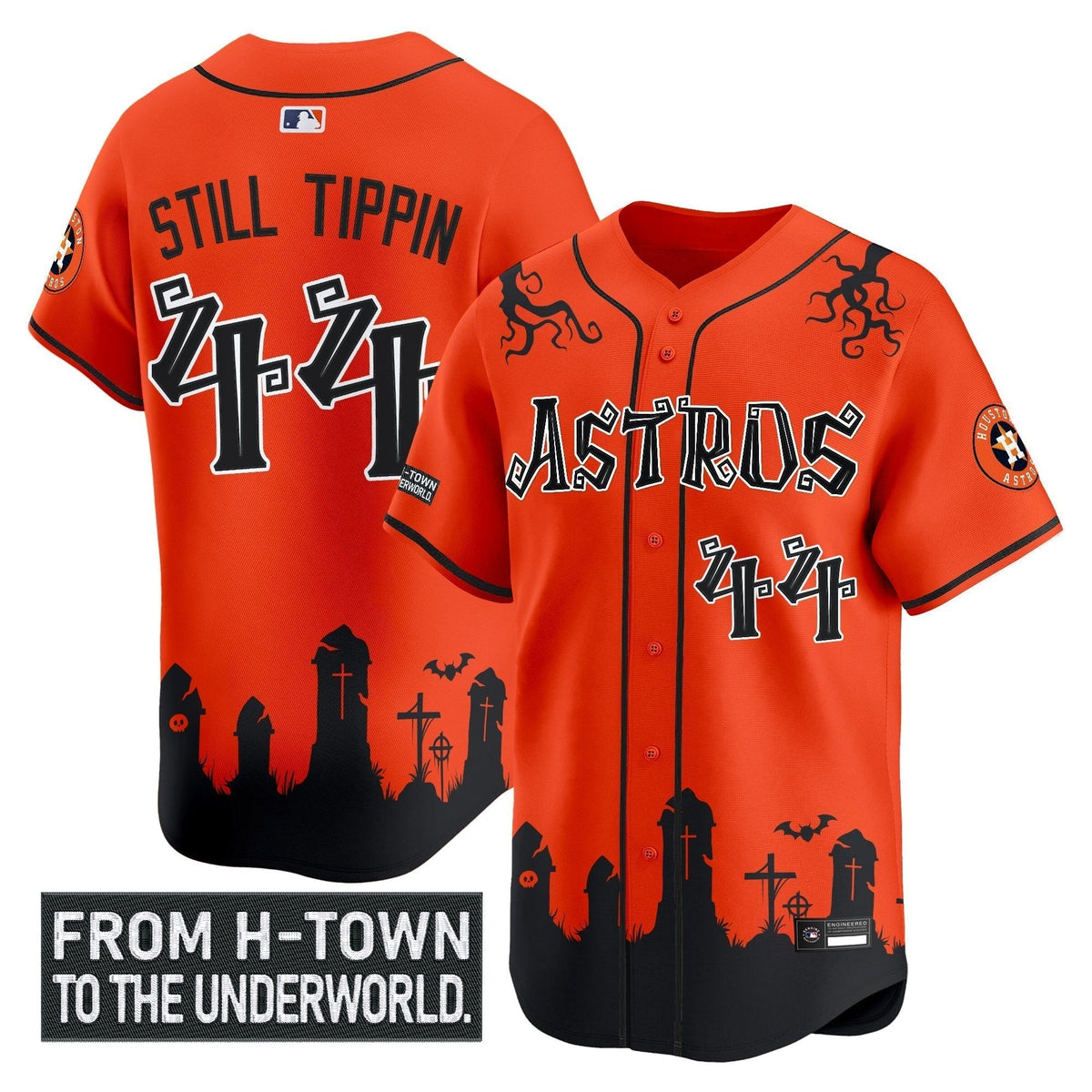 HOU 'Halloween Shadows Edition' Vapor Premier Limited Jersey - Stitched